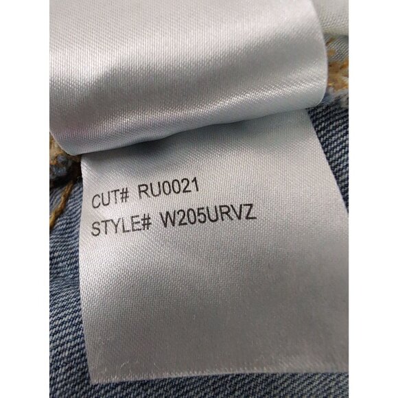 RVCA Valley Jean Shorts Womens 27 Blue Denim Exposed Zipper Festival Beach - Picture 8 of 12